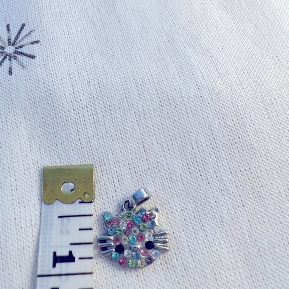 Hello Kitty Cat Rainbow 🌈 Colored Crystal Charm *NEW* - Picture 2 of 4